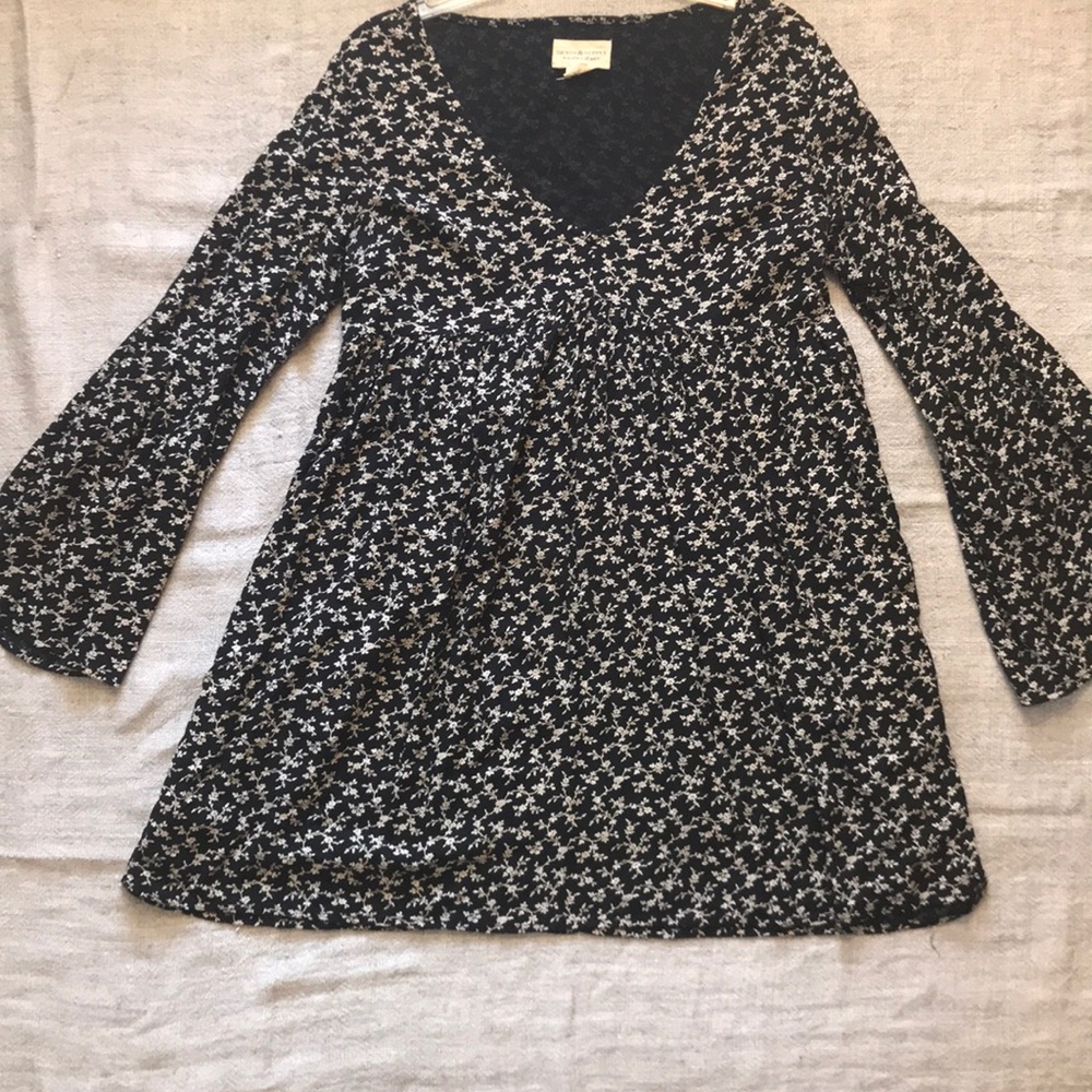 Calico print mini dress